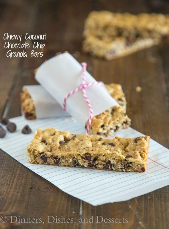 Çiğnenebilir Hindistan Cevizli Çikolata Parçacıklı Granola Bar Tarifi